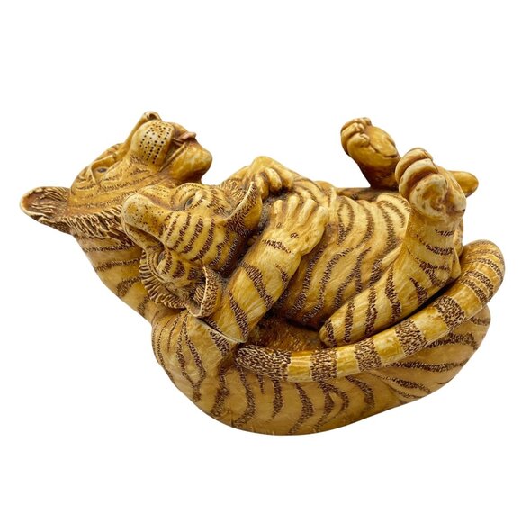 Harmony Kingdom Of the Same Stripe tiger trinket box jar England - Picture 3 of 12